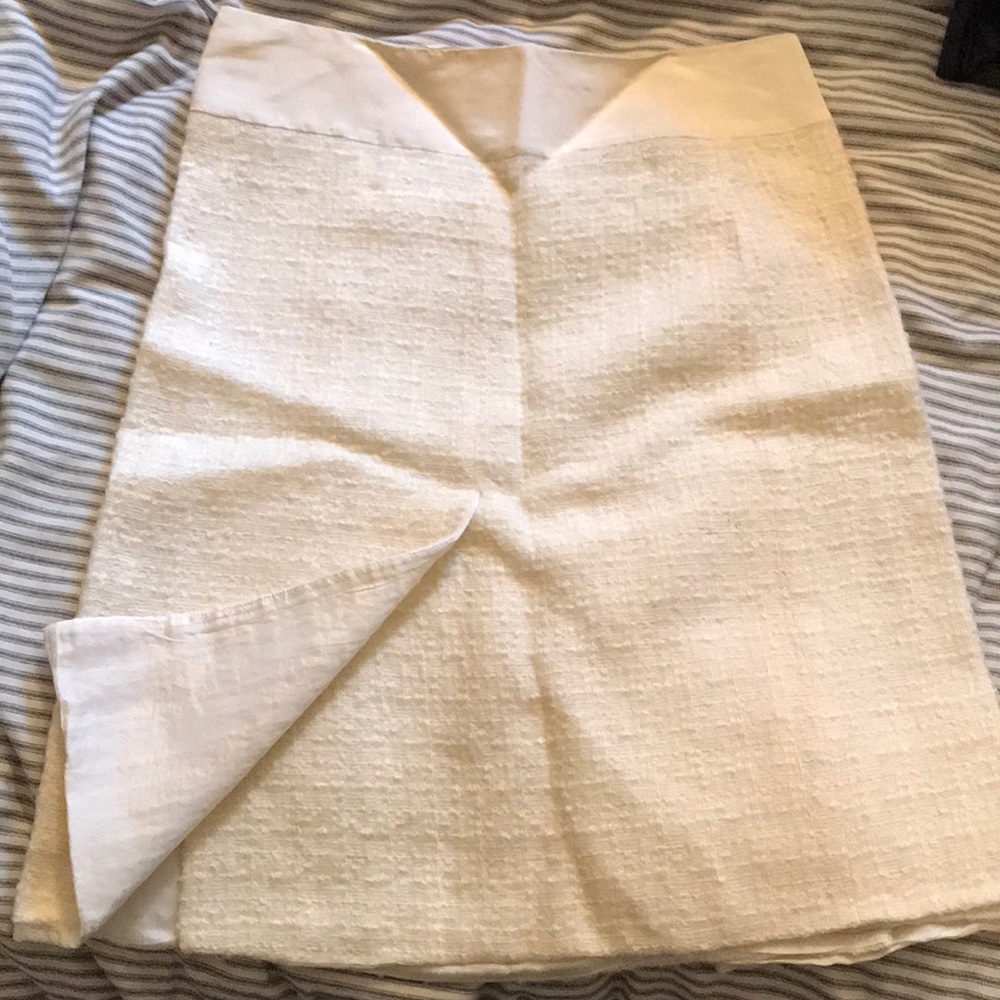 Anna molinari cream tweed skirt size w/jacket